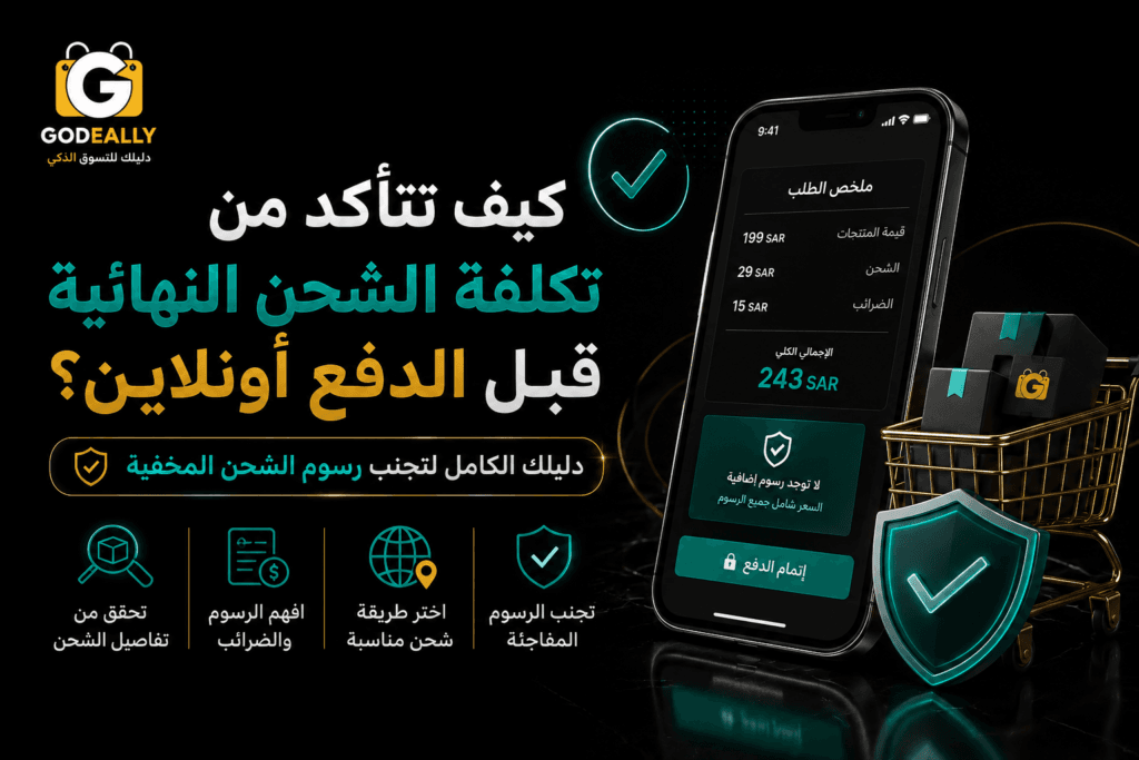تكلفة الشحن النهائية قبل الدفع