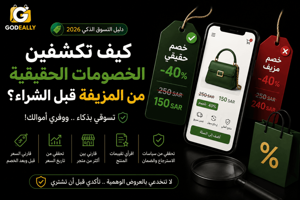 كيف تكتشفين الخصومات الحقيقية من المزيفة