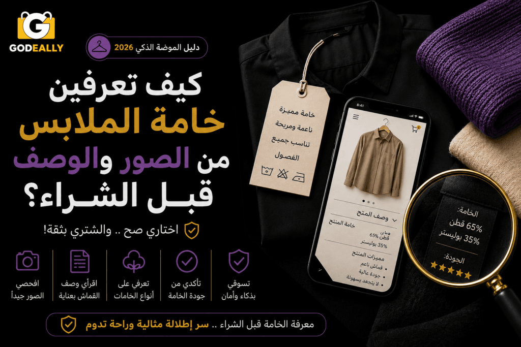 كيف تعرفين خامة الملابس من الصور والوصف