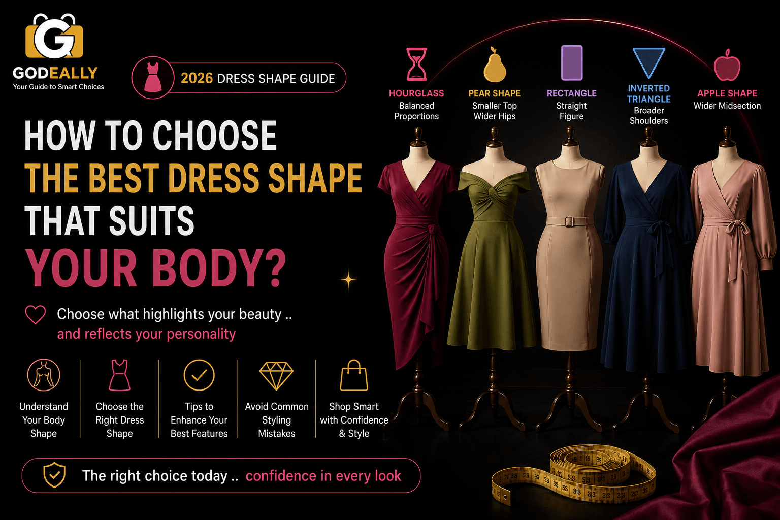 How to Choose a Dress That Suits Your Body Shape? 2026 Style Guide